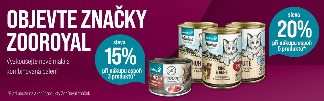 Až 20 % na ZooRoyal značky