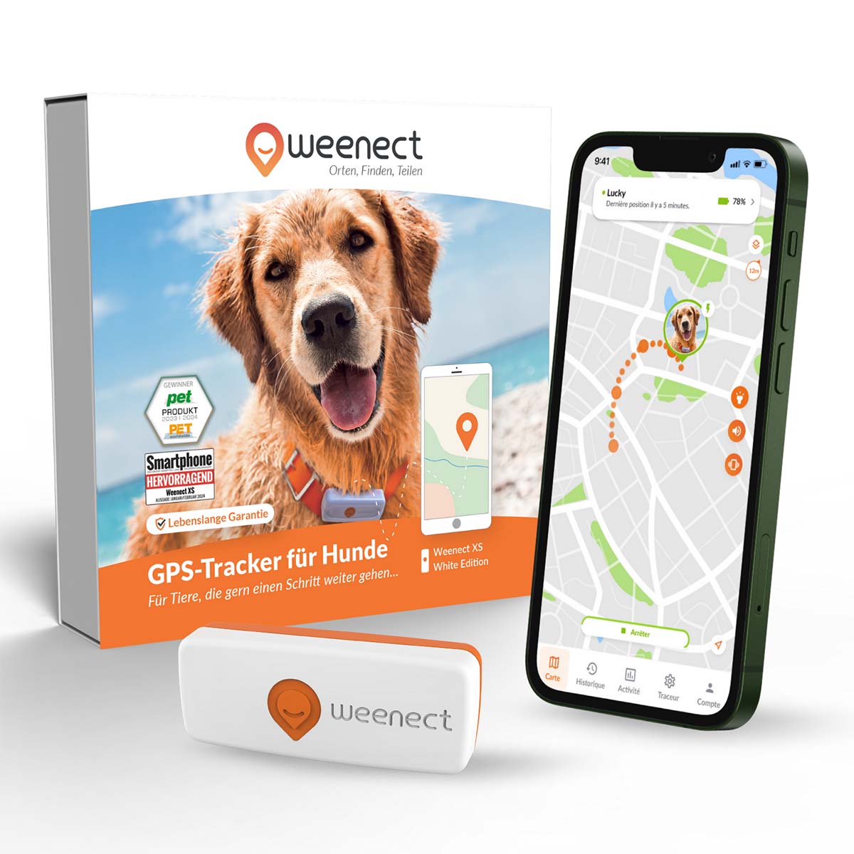 Weenect XS GPS lokátor pro psy